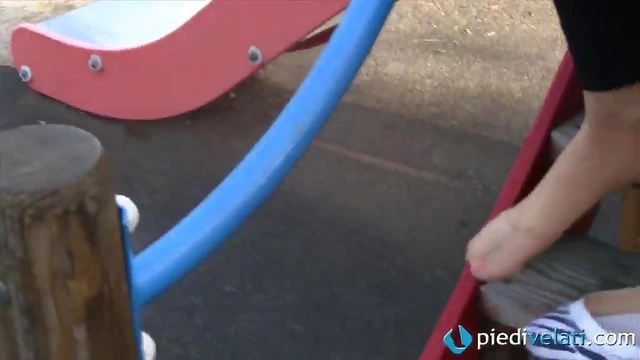 Lovely Blonde Seductress Shows Off Her Feet Fetish Fantasies Publicly