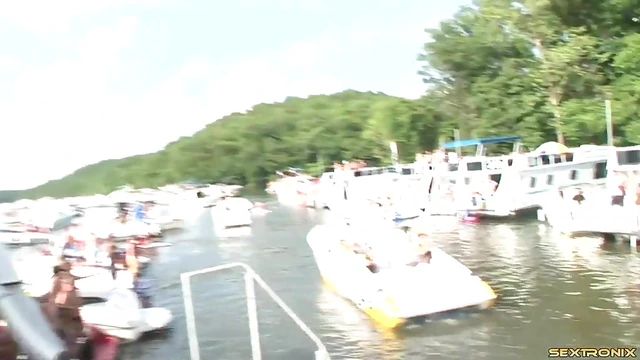 Blonde Bombshell Seduces Men With Her Sultry Dance At Hot Bikini Bash