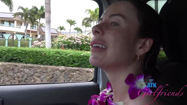 Sexy Beach Encounter: Sweet Chick Summer Vixen Tempts Her Boyfriend with Desire