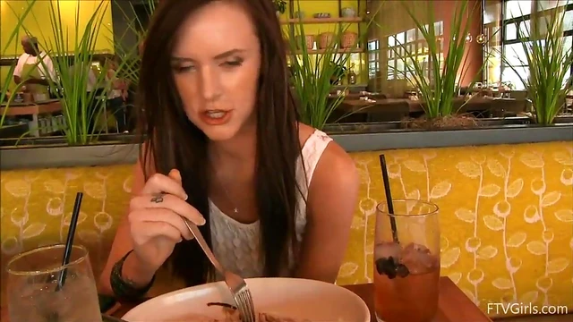 Leggy Brunette Strolls Naked Through Street While Pleasuring Herself Publicly