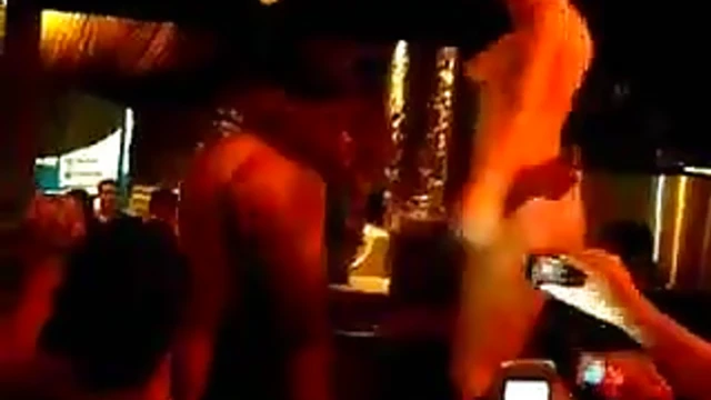 Naked Girl Dances Seductively on Bar Table Captured Privately On Camera