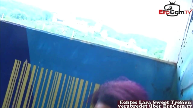 German Ebony Teen Gets Public Pickup and Steamy Outdoor Fuck Fest