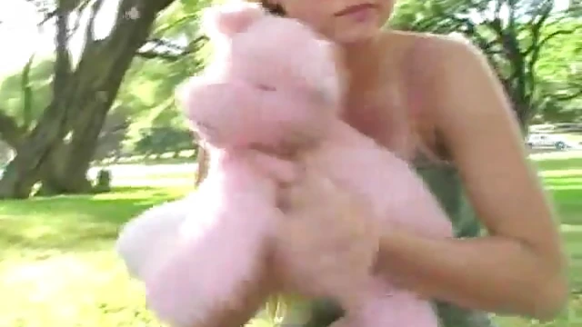 Fine Ass Coed Shows Off Her Nice Tits Publicly at Park Flashing Scene