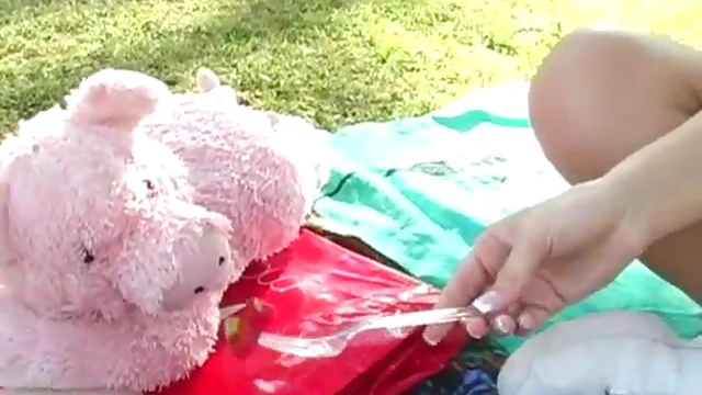 Fine Ass Coed Shows Off Her Nice Tits Publicly at Park Flashing Scene