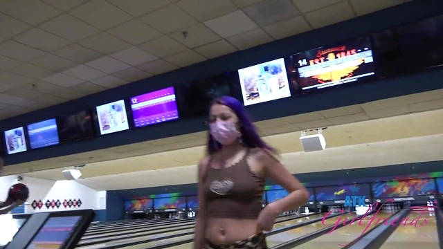 Sexy Purple-Haired Girlfriend Lily Adams Loves Posing Naughty Pics