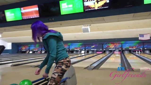 Sexy Purple-Haired Girlfriend Lily Adams Loves Posing Naughty Pics