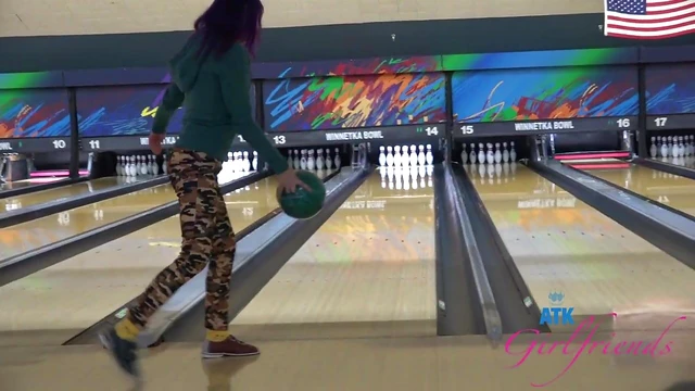 Sexy Purple-Haired Girlfriend Lily Adams Loves Posing Naughty Pics