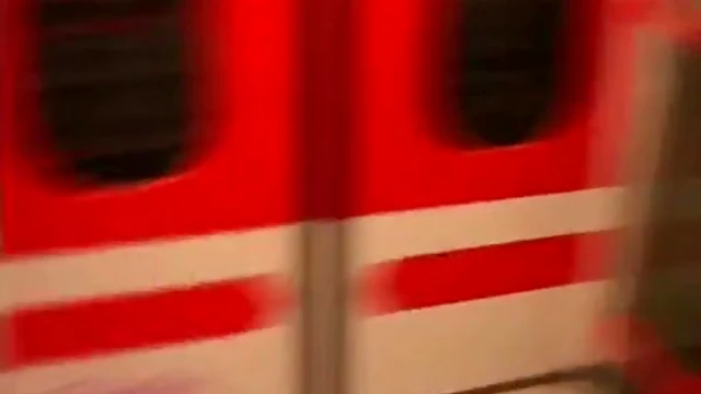 Sexy Young Girl Strips Seductively in Subway Car Captivating Passengers