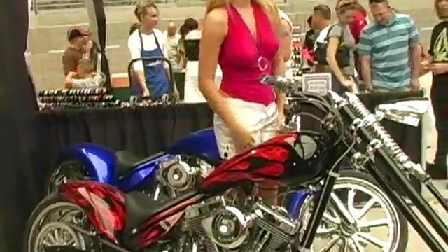 Sexy Blonde Bombshell Teases Men at Hot Car Show Before Getting Fucked Hard