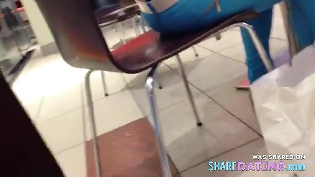 Sizzling Thigh Showdown: Her Sexy Thong Slips Out During Passionate Playtime