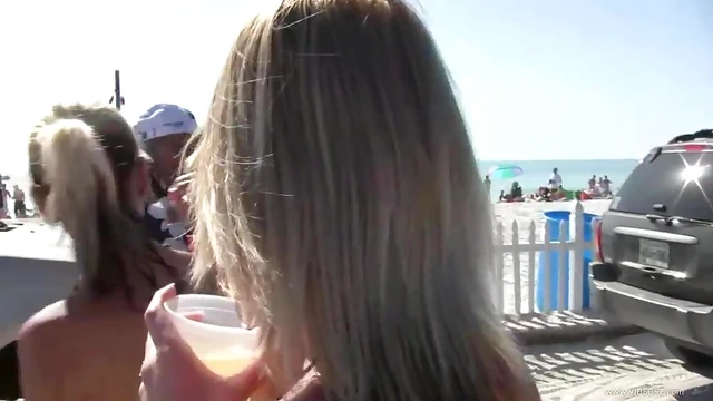 Drunk Amateur Babes in Bikinis Get Wild & Naughty Outdoors Reality Show