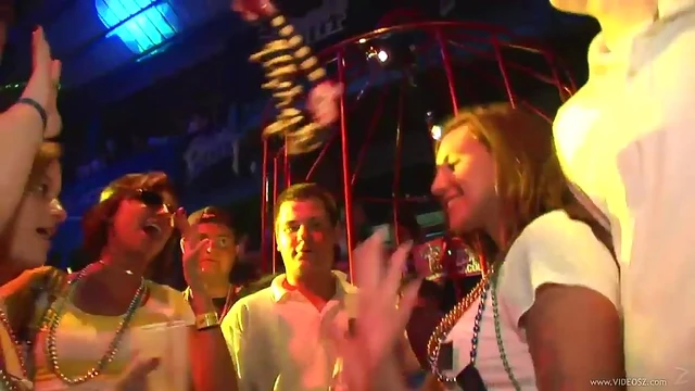 Sexy Girls Flash Bodies at Wild Club Party Night Out