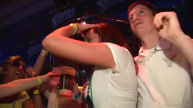 Sexy Girls Flash Bodies at Wild Club Party Night Out