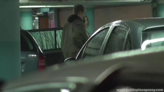 Couple Sneaks Into Garage For Steamy Quick Fuck Encounter