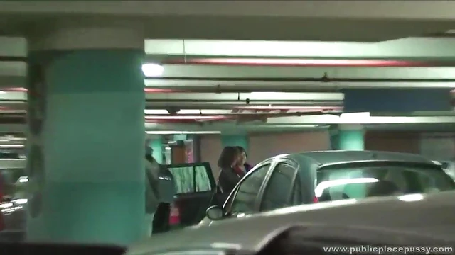 Couple Sneaks Into Garage For Steamy Quick Fuck Encounter