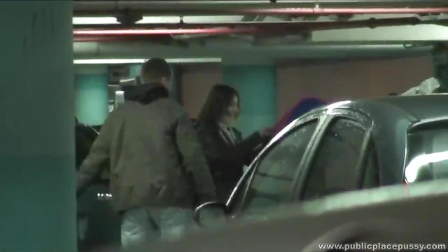 Couple Sneaks Into Garage For Steamy Quick Fuck Encounter