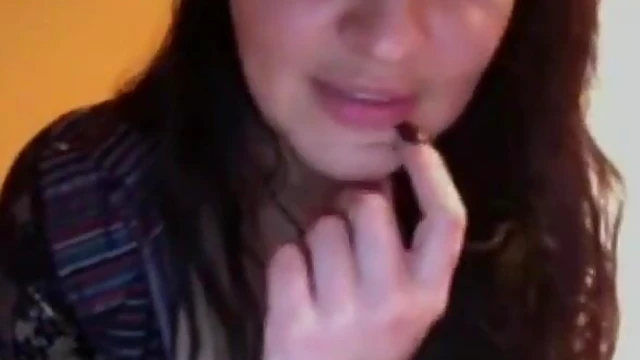 Hot Brunette Fills Her Tight Pussy in Quiet Library Encounters