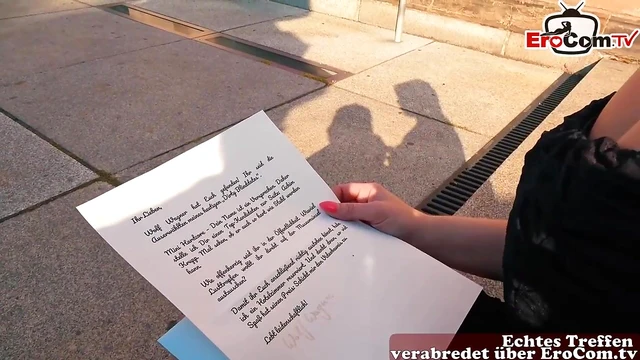 Naughty German Teen Gets Public Pickup and Seduces Stranger On-the-Spot