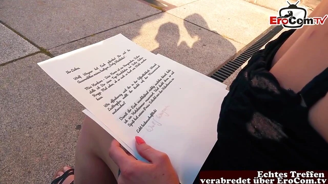Naughty German Teen Gets Public Pickup and Seduces Stranger On-the-Spot