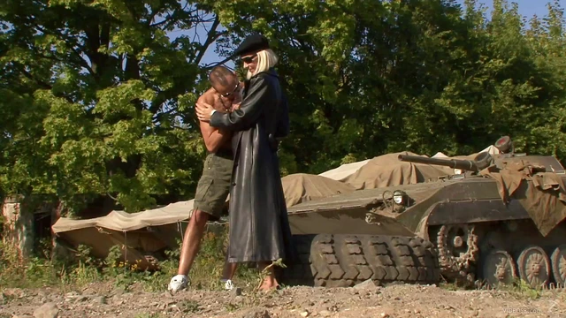 Outdoor Desire: Angelina Loves Riding Hard Dicks Before CFNM Showdown