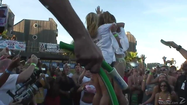 Sexy Hot Babes in Bikinis Get Wild at a Steamy Outdoor Party