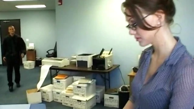 Spectacled Goddess Gets Hardcore Face Fucked in Hot Threesome Action