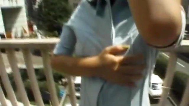 Sexy Outdoor Asian Chick Shows Off Pussy & Tits in Public Flirtation