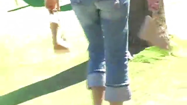 Seductive Blonde Bombshell Shows Off Stunning Tits in Public Spaces