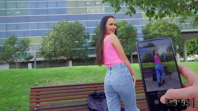 Sasha Sparrow Gets Fucked Outdoors & Receives Juicy Facial Finish