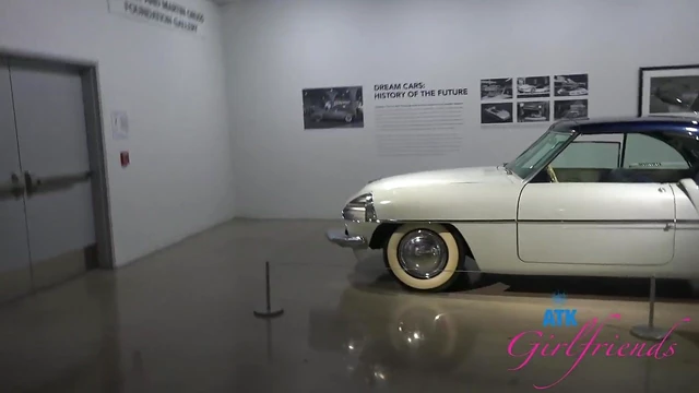 Gia DiBella Seduces Mechanic Amidst Vintage Cars for Steamy Sex Encounter