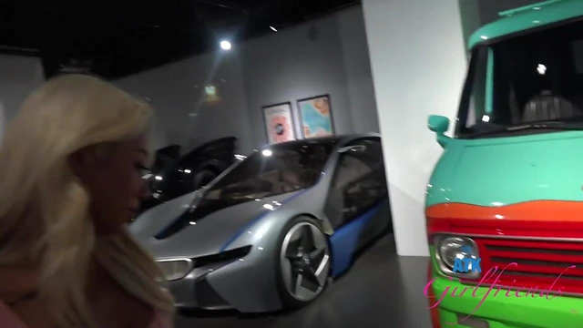 Gia DiBella Seduces Mechanic Amidst Vintage Cars for Steamy Sex Encounter