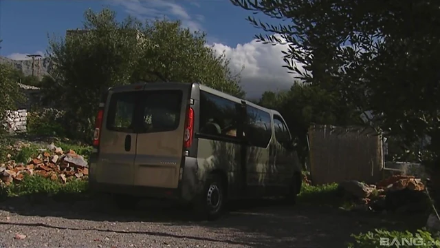 Eufrat & Misa F.: Two Girls Steam Up Backseat with Hot Cab Sex