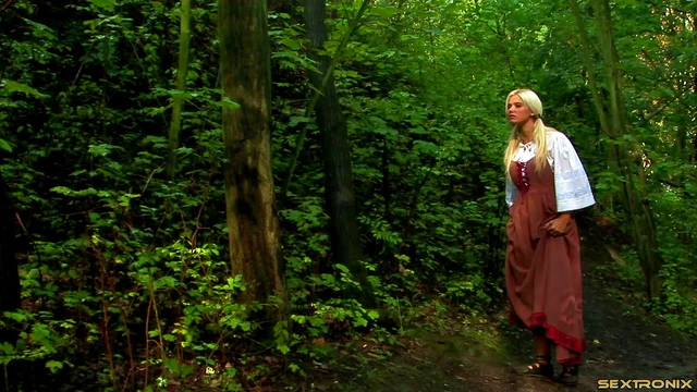 Blonde Gets Fucked Hard by Horny Knights in Wild Forest Encounter