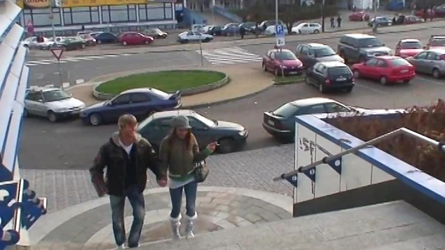 Highway Overpass Seduction: Jeans Down For Steamy Outdoor Sex Thrill