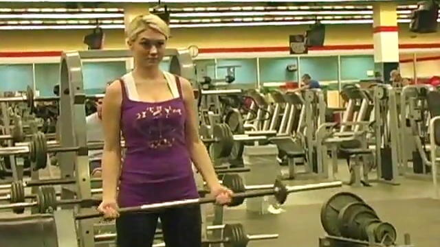 Sexy Alison Angel Shows Off Her Natural Tits at Gym Workout