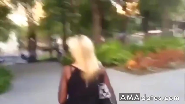 Sexy Public Cum Walk Thrills Downtown Orlando Women