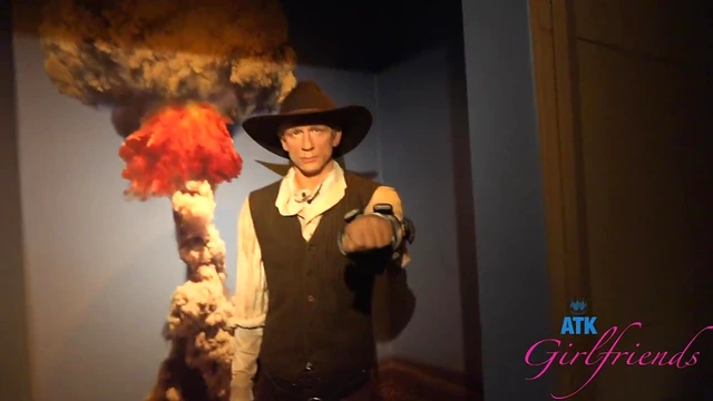 Violet Viper Seduces Realistic Mannequin for Erotic Fantasy Encounter