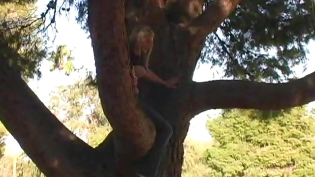 Outdoor Action! Busty Teen Teases in Tight Jeans & Plays with Juicy Tits