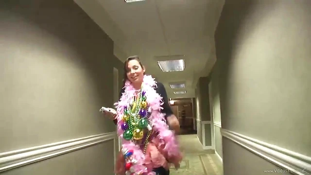 Caught Blonde in Bra Gets Sexy on Hidden Cam During Wild Party Clip