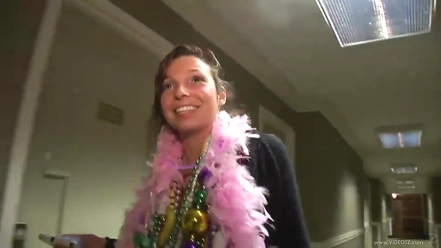 Caught Blonde in Bra Gets Sexy on Hidden Cam During Wild Party Clip