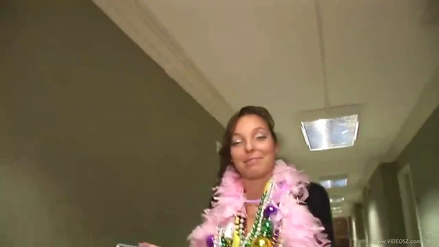 Caught Blonde in Bra Gets Sexy on Hidden Cam During Wild Party Clip