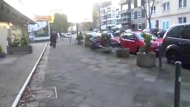 Hot Blonde Gets Fucked Publicly Outside in German Passion