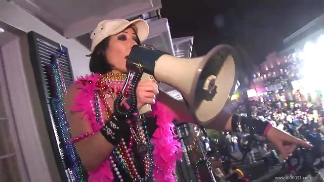 Sexy Brunette MILF Flashes Her Natural Tits at Party for Steamy Action