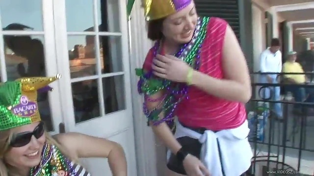 Outdoor Lesbian Amateur Thrilled by Thong & Natural Tits Being Sexyly Sucked