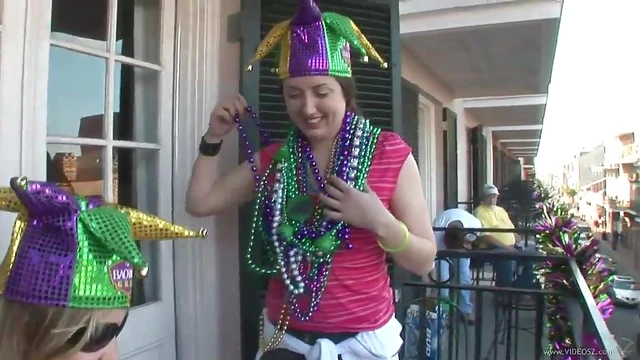 Outdoor Lesbian Amateur Thrilled by Thong & Natural Tits Being Sexyly Sucked