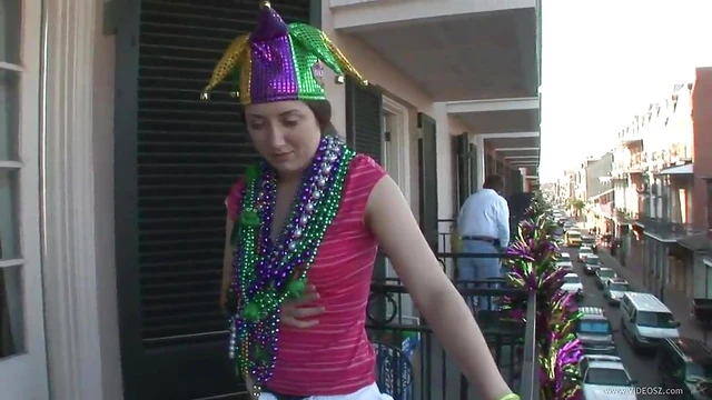 Outdoor Lesbian Amateur Thrilled by Thong & Natural Tits Being Sexyly Sucked