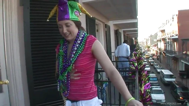 Outdoor Lesbian Amateur Thrilled by Thong & Natural Tits Being Sexyly Sucked