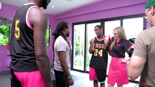 Blonde Cory Chase Gets Wild in Hardcore Interracial Gangbang Action