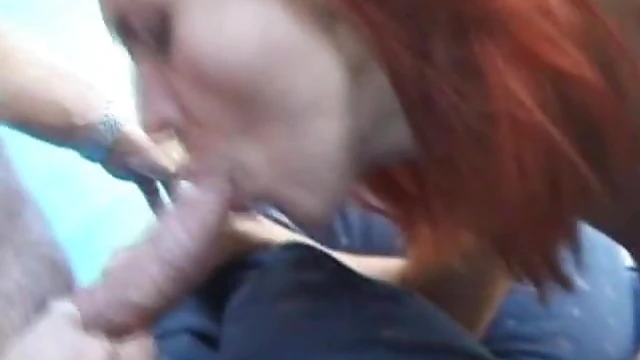 Redhead Slut Takes Double Penetration During Gangbang Orgy