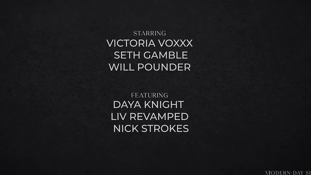 Victoria Voxxx Delights in Hardcore MMF Threesome Spit Roast & Double Penetration